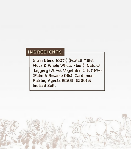 Vasudha Nurtured By Nature Little Millet Cookies | Grocsy