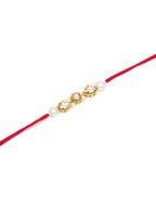 Designer kundan Rakhi - Ruby Raang | Grocsy
