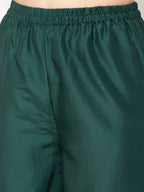 Myshka Women Green Kurta with Palazzos & With Dupatta | Grocsy