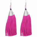 MS Fashion India Pink Fringe Earrings | Grocsy