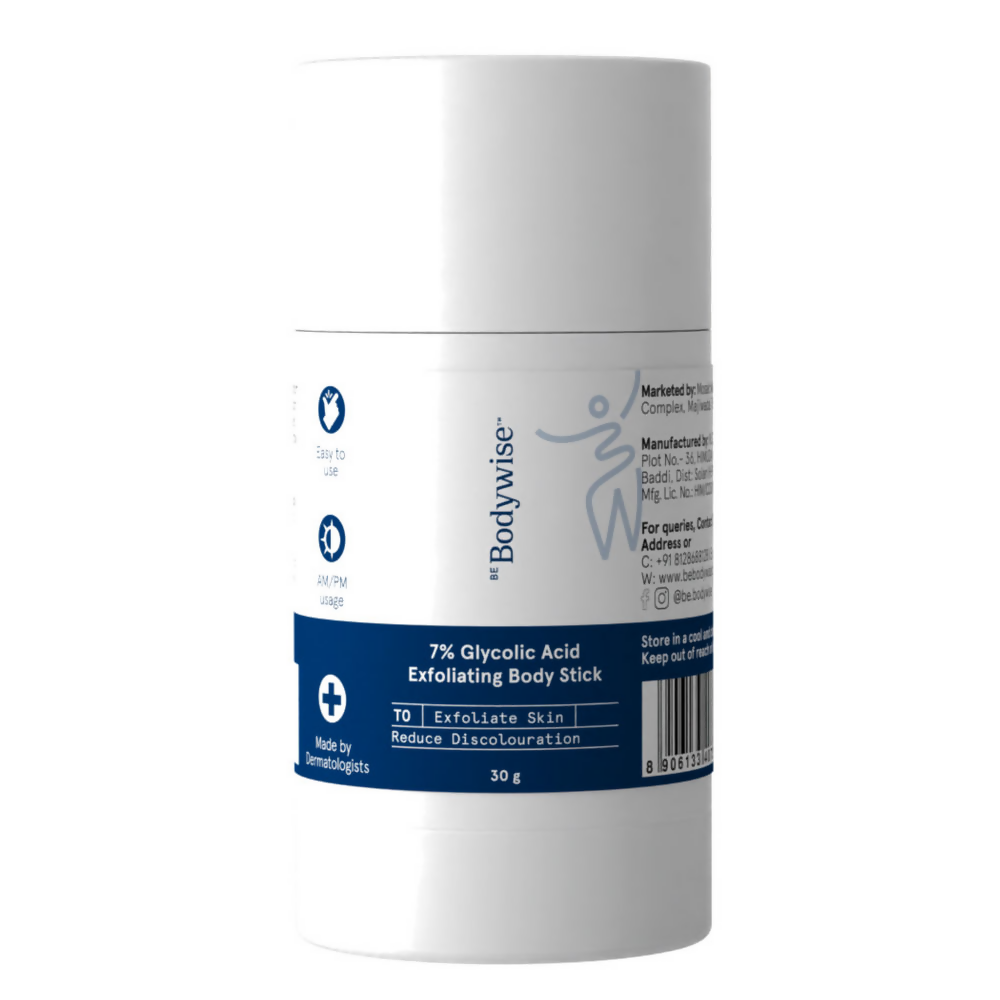 BeBodywise 7% Glycolic Acid Exfoliating Body Stick | Grocsy