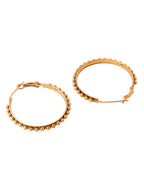 NVR Women's Set of 2 Gold & Silver Beaded Circular Hoop Earrings | Grocsy