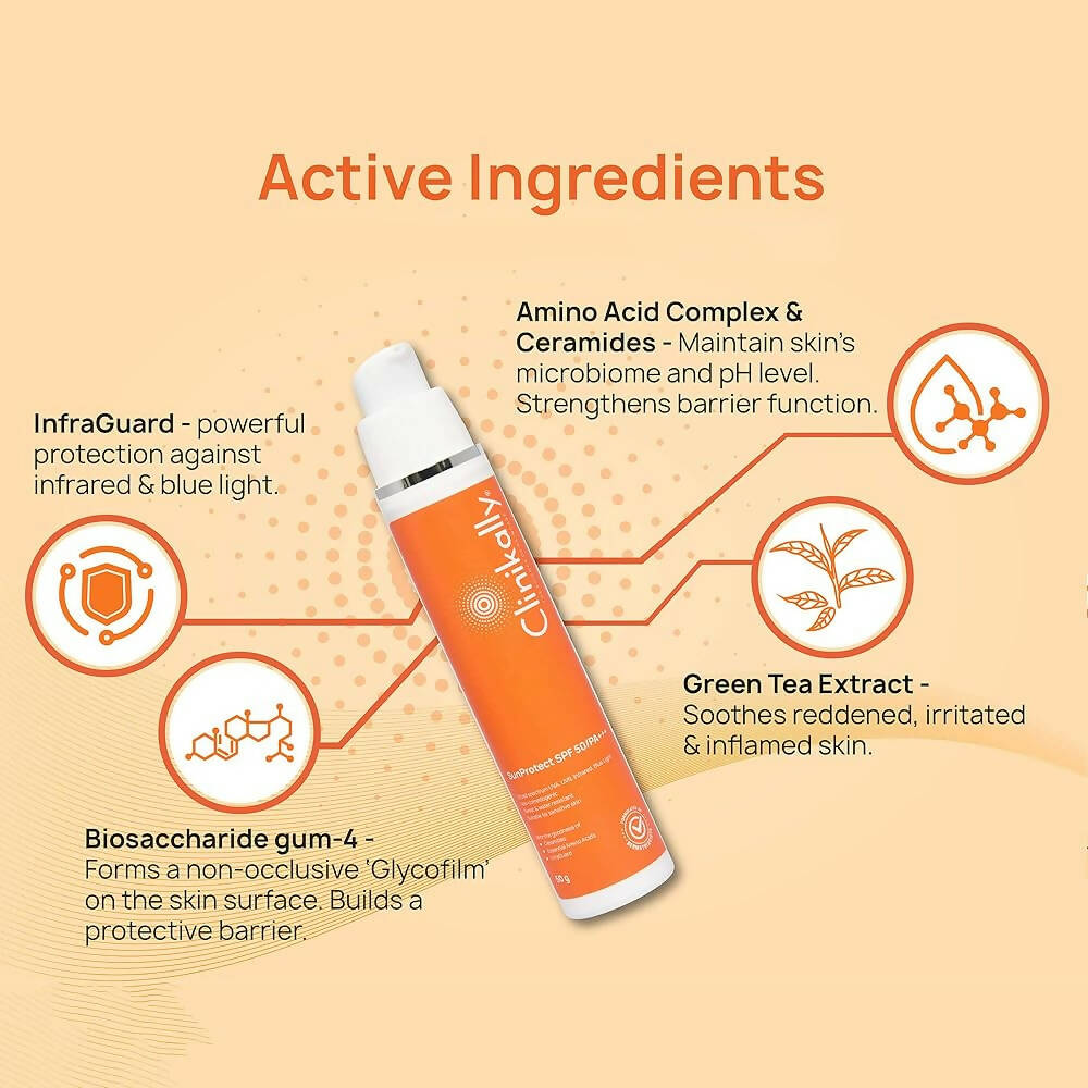 Clinikally SunProtect Sunscreen SPF 50/PA+++ | Grocsy