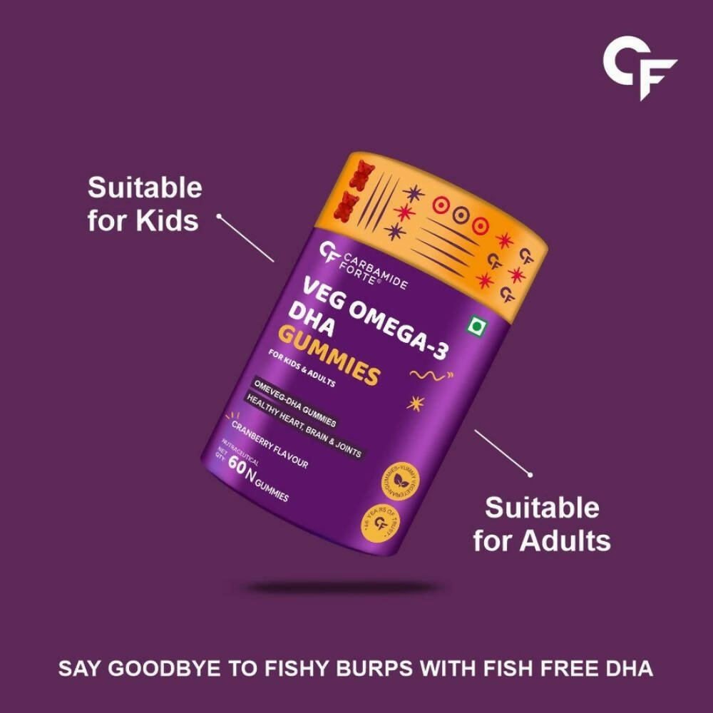 Carbamide Forte Veg Omega 3 - DHA Gummies | Grocsy