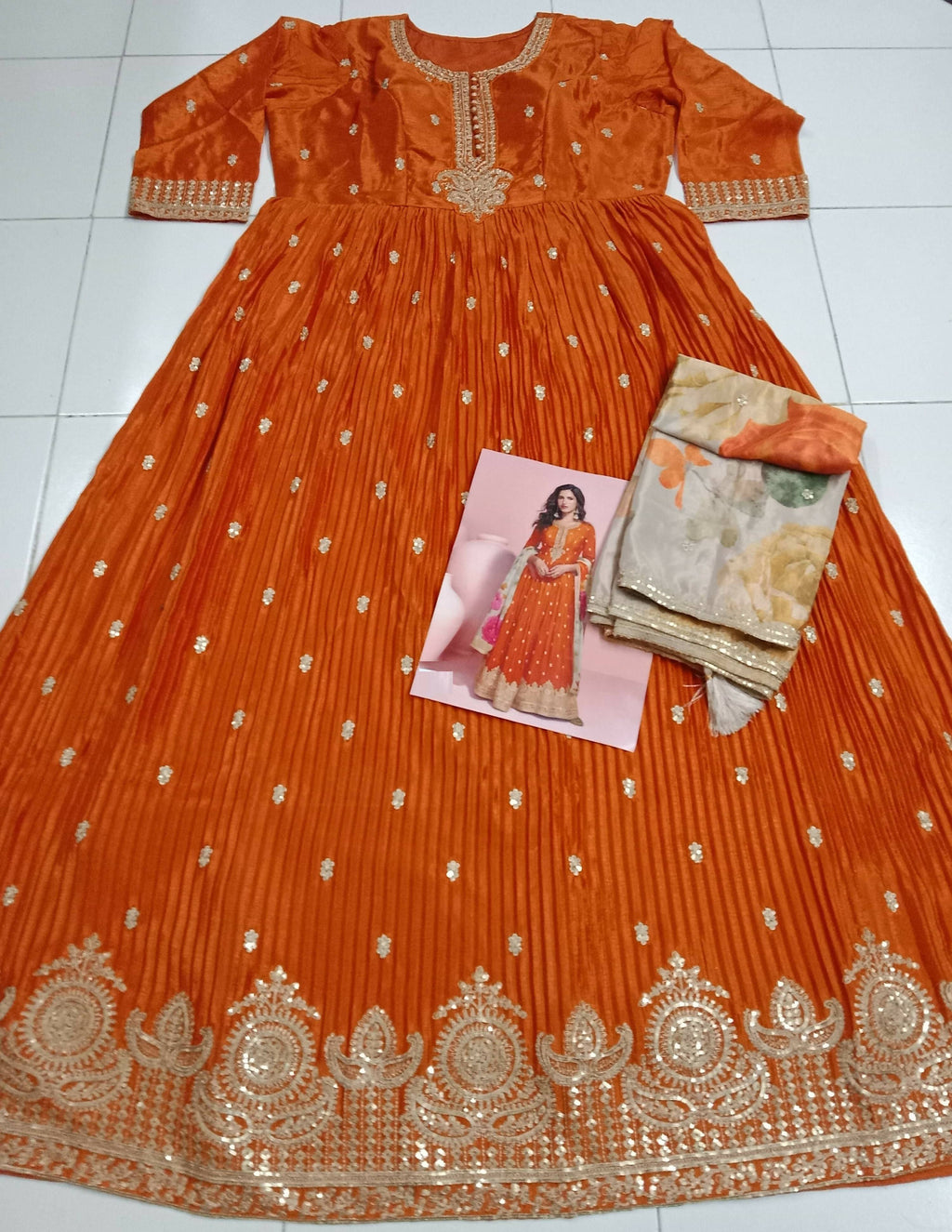 Anaita Yellow Embroidered Silk Anarkali Suits | Grocsy