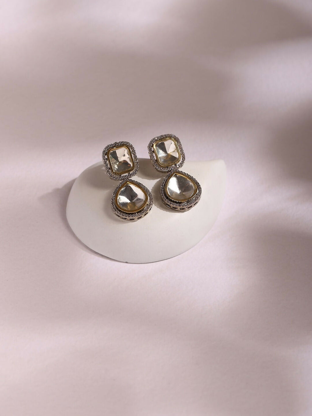 Duet Stone Earrings- Ruby Raang | Grocsy
