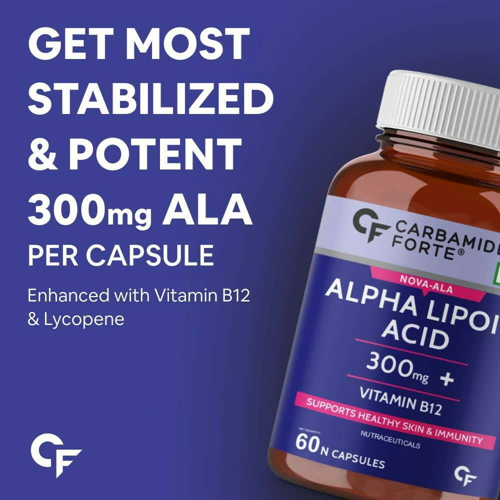 Carbamide Forte Alpha Lipoic Acid Capsules with Vitamin B12 | Grocsy