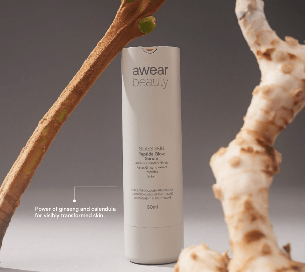 Awear Beauty Glass Skin Peptide Glow Serum | Grocsy