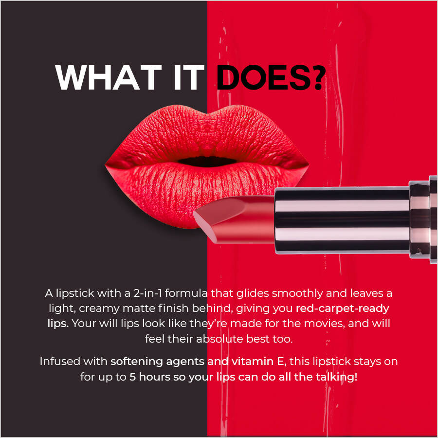 Colorbar Velvet Matte Lipstick Deep Fantasy -092 | Grocsy