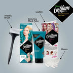 Nisha Cosglam Semi Permanent Hair Color 53 Electric Teal | Grocsy