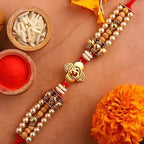 Om Divine Rakhi & Dry Fruits Treat Jars | Grocsy
