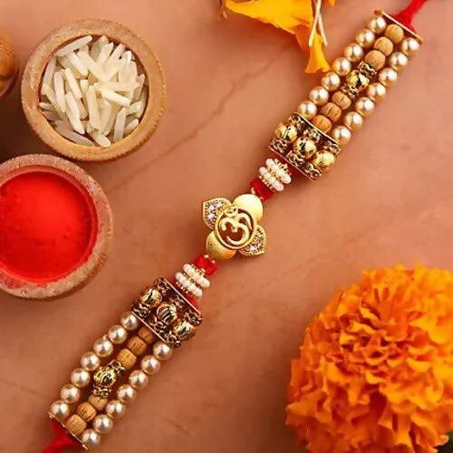 Om Divine Rakhi & Dry Fruits Treat Jars | Grocsy
