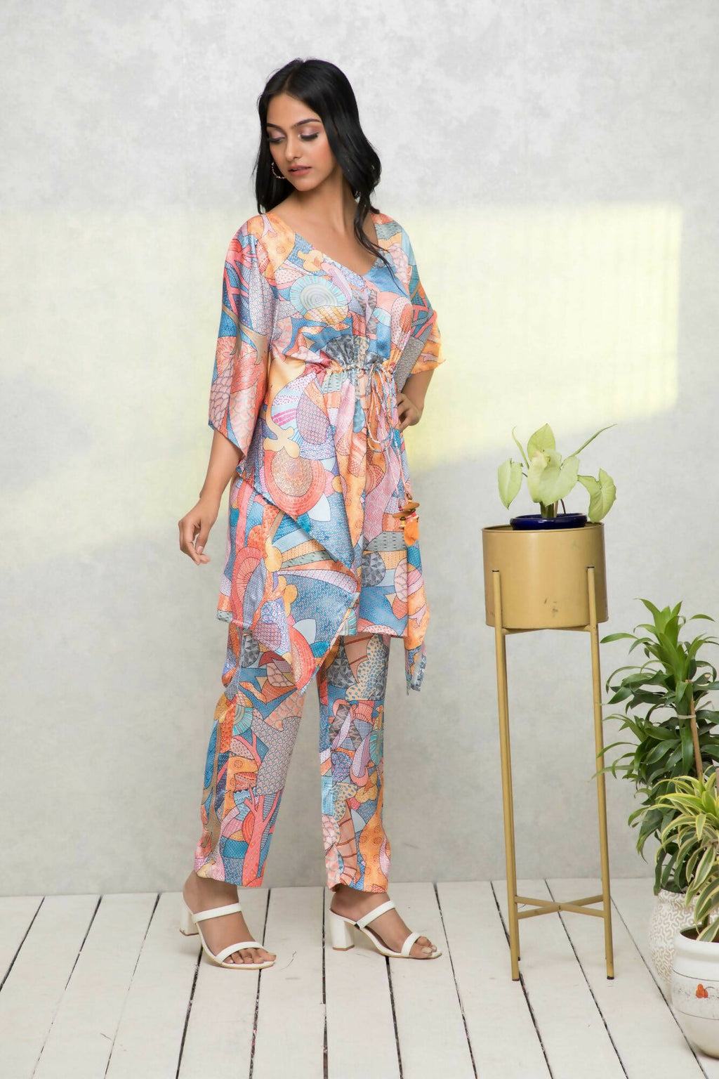 Myshka Multi - Printed Women Bling & Sparkly Co-Ords | Grocsy