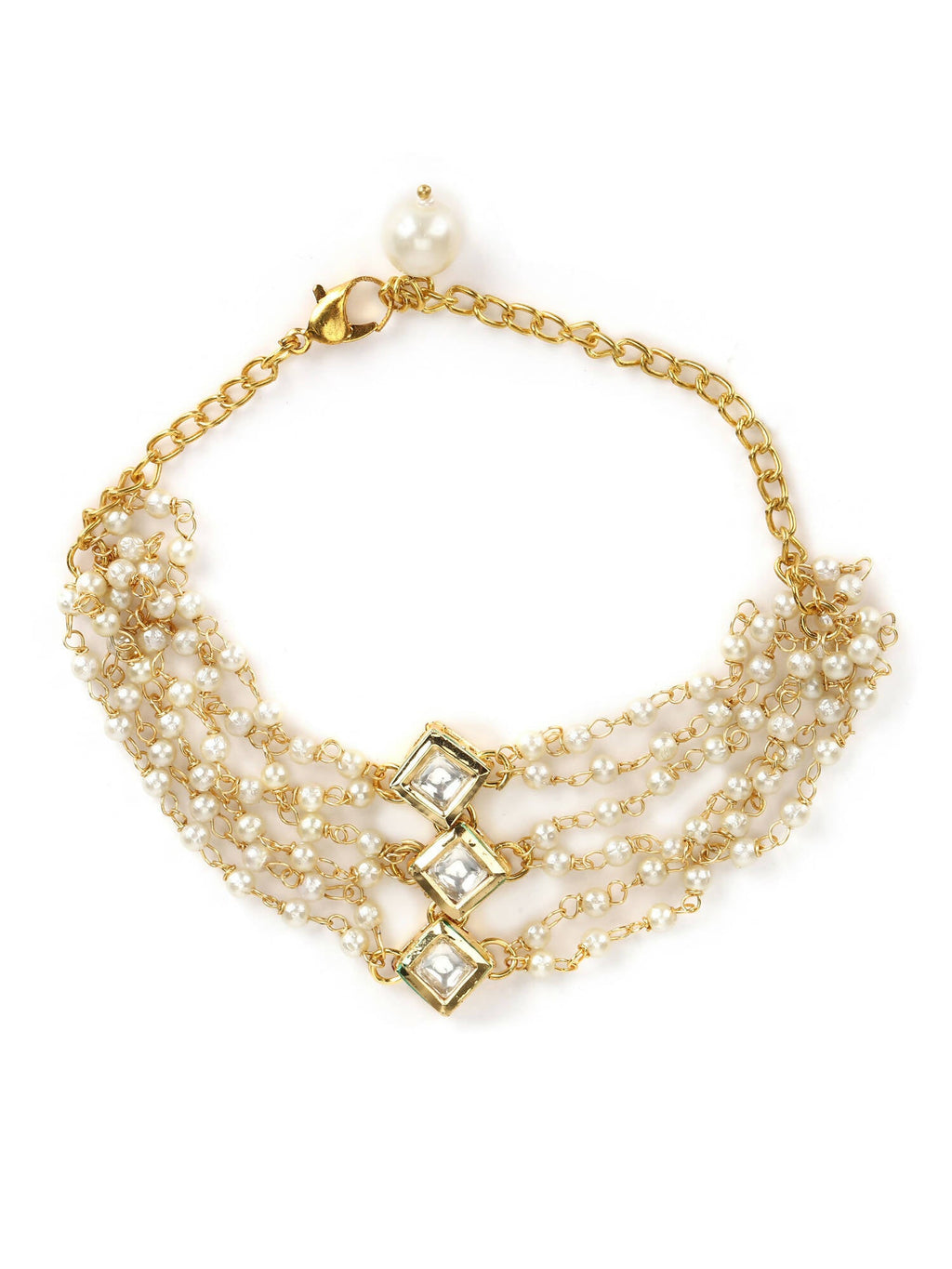 Women's White Bracelet - Ruby Raang | Grocsy