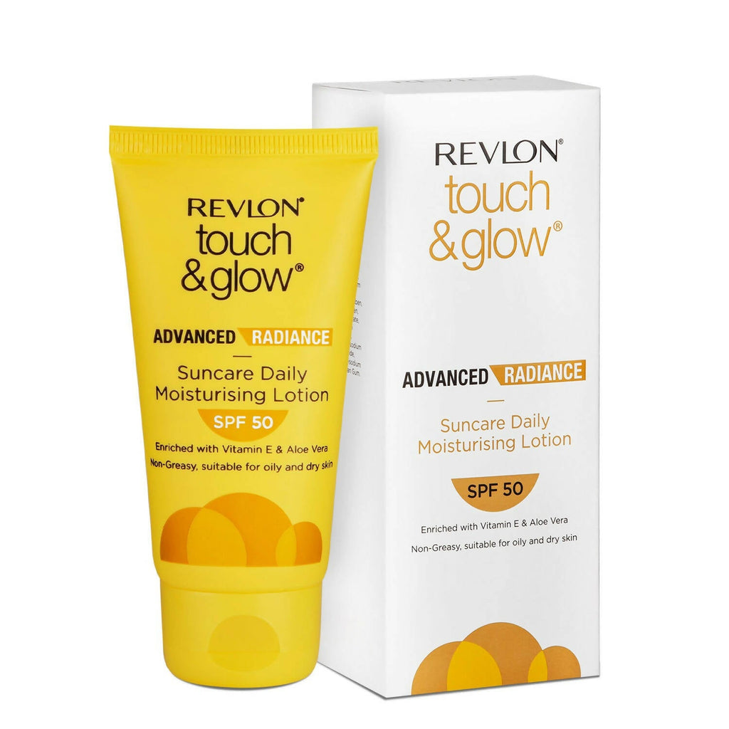 Revlon Touch & Glow Advanced Radiance Sun Care Daily Moisturizing Lotion SPF 50 | Grocsy