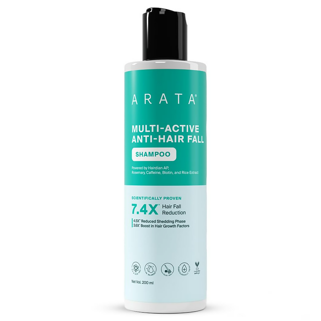 Arata Multi Active Anti Hair Fall Shampoo With Caffeine | Grocsy