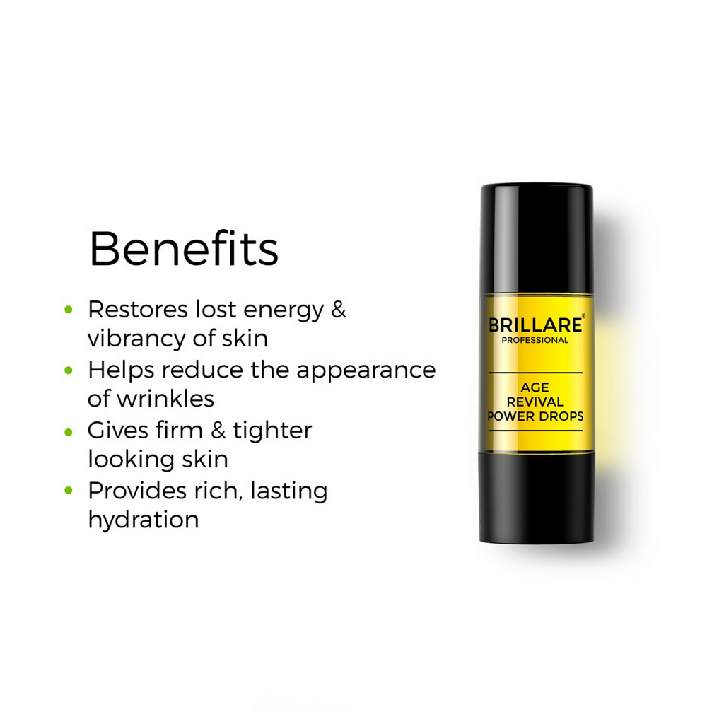 Brillare Age Revival Power Drops 100% Natural Face Serum With Aragn Oil | Grocsy