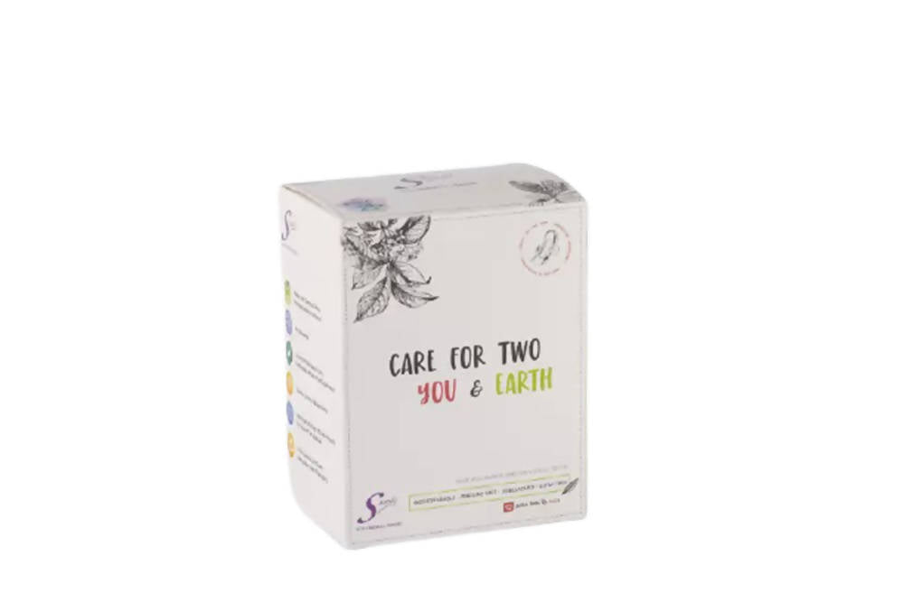 Saathi Bamboo Fiber Regular Flow Sanitary Napkins Pack | Grocsy