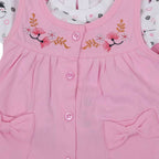 NammaBaby Baby Girl's A-Line Mini Frock Dress - Pink 114 | Grocsy