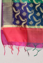 Mominos Fashion Moeza Women's Banarsi Silk Floral Woven Design Multi Dupatta | Grocsy