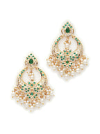 Jadau Earrings (Gold) - Ruby Raang | Grocsy