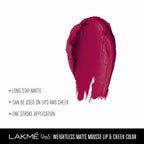 Lakme 9 To 5 Weightless Matte Mouse Lip & Cheek Color - Pink Lace | Grocsy
