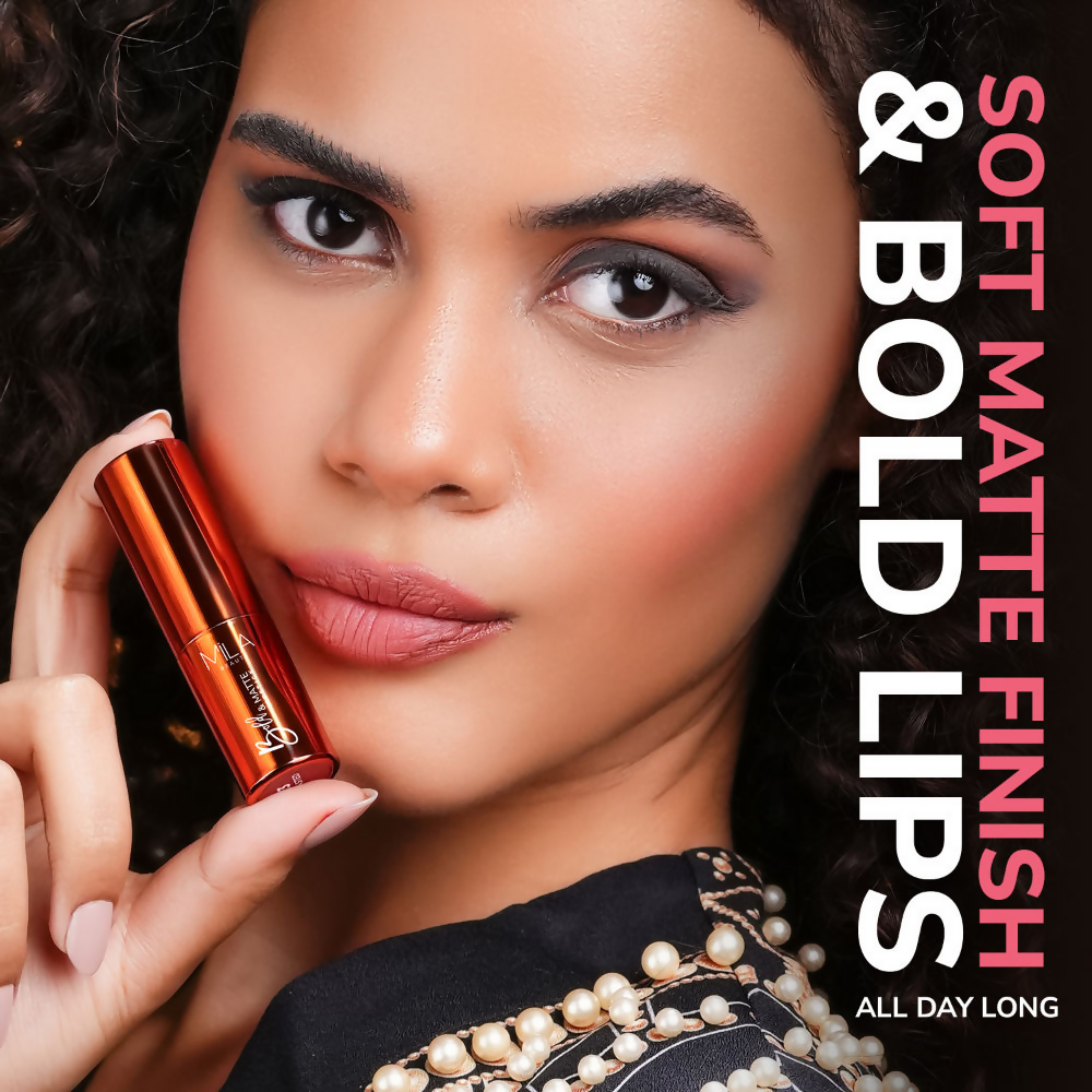 Mila Beaute Bold & Matte Long Lasting Highly Pigmented Lipstick - Red Carpet | Grocsy