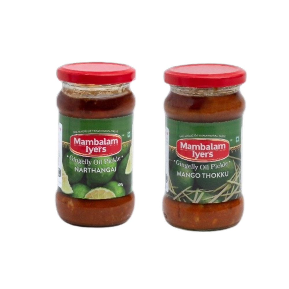 Mambalam Iyers Narthangai & Mango Thokku Pickle Combo | Grocsy