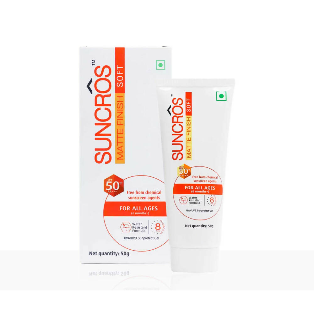 Suncros Matte Finish Soft Gel SPF 50+ | Grocsy