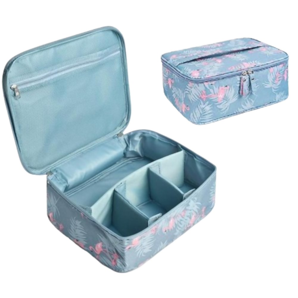 Bronson Professional Portable Dividers Travel Cosmetic Bag Organizer | Grocsy