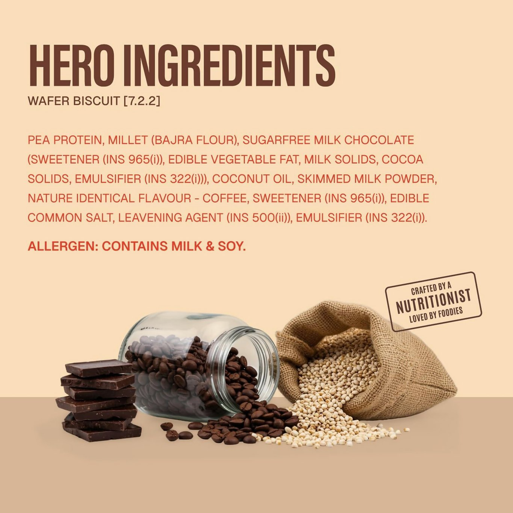 Phab Millet Wafers - Mocha Latte Protein Wafer Chocolate | Grocsy