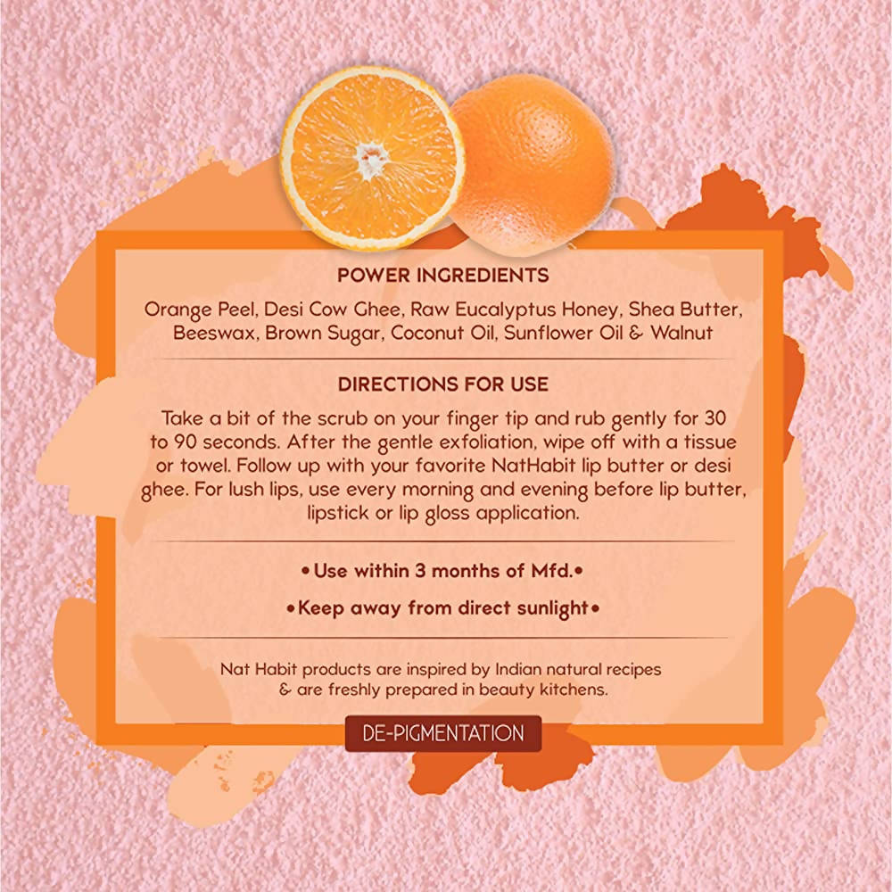 Nat Habit Zesty Orange Fresh Crushed Lip Mura | Grocsy