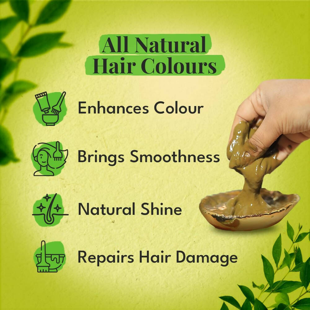 Veda Natural Colors For Black Hair - Henna & Indigo | Grocsy