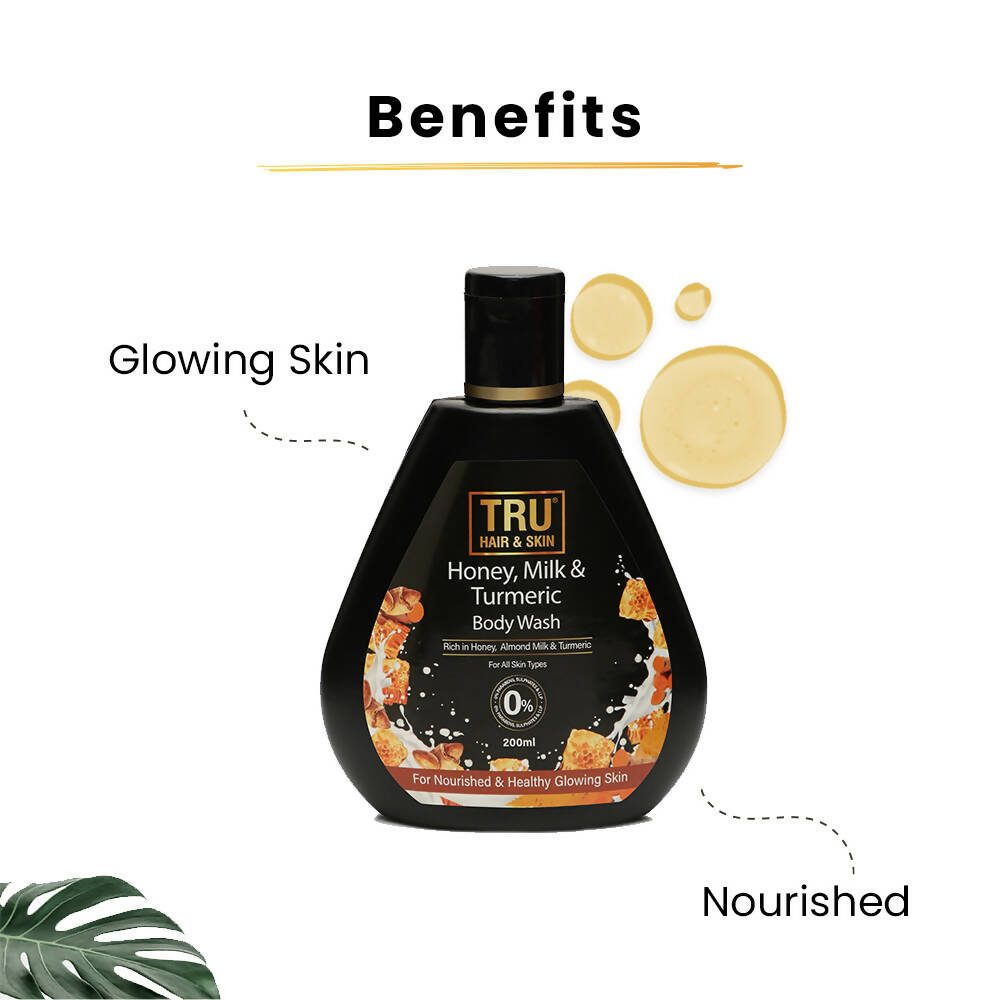 Tru Hair & Skin Honey, Milk & Turmeric Body Wash | Grocsy