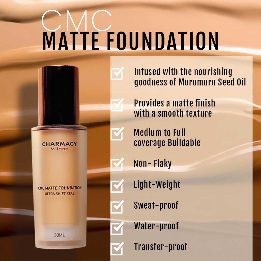 Charmacy Milano CMC Matte Foundation - 01 | Grocsy