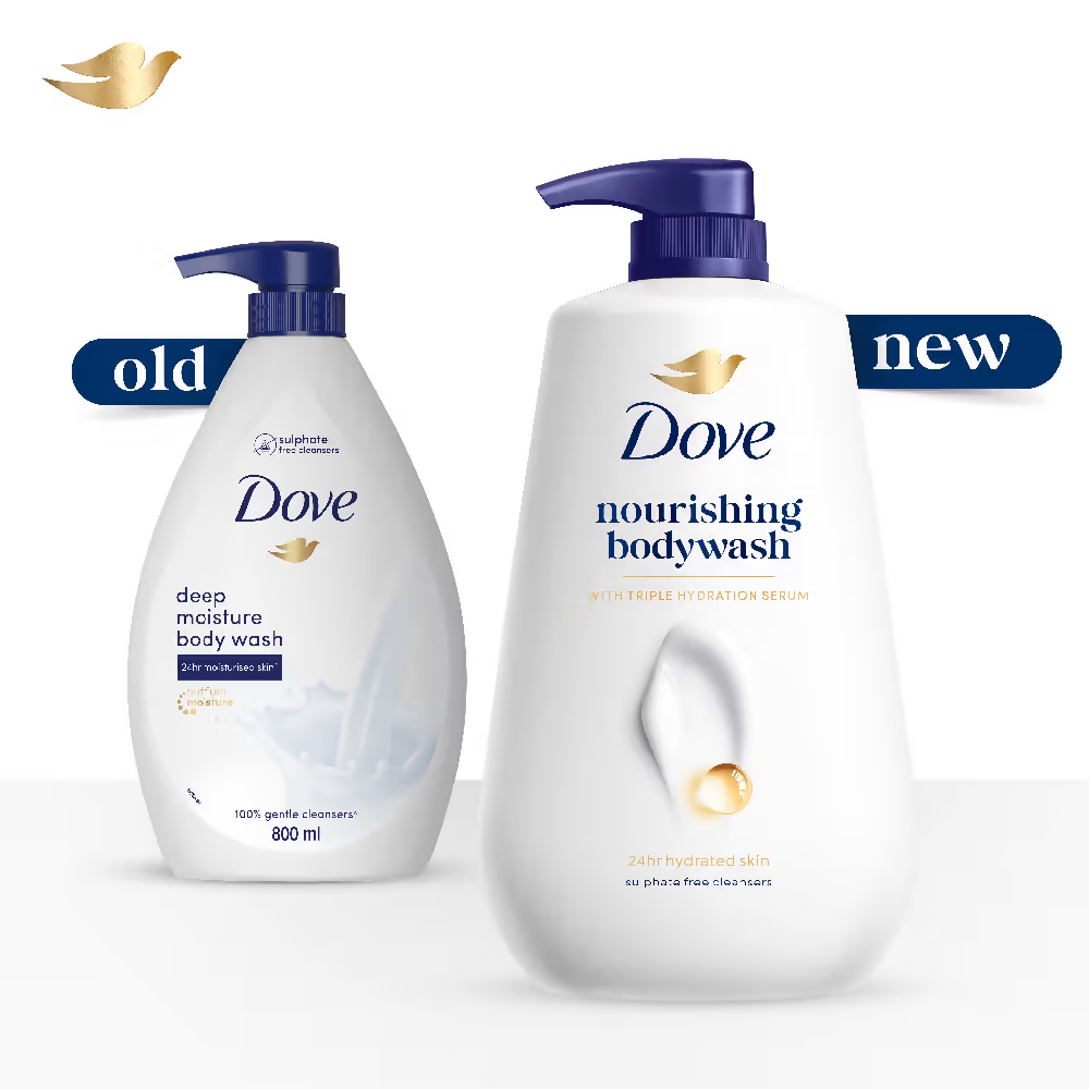 Dove 24 Hr Hydrated Skin Nourishing Body Wash For Soft Smooth Skin | Grocsy