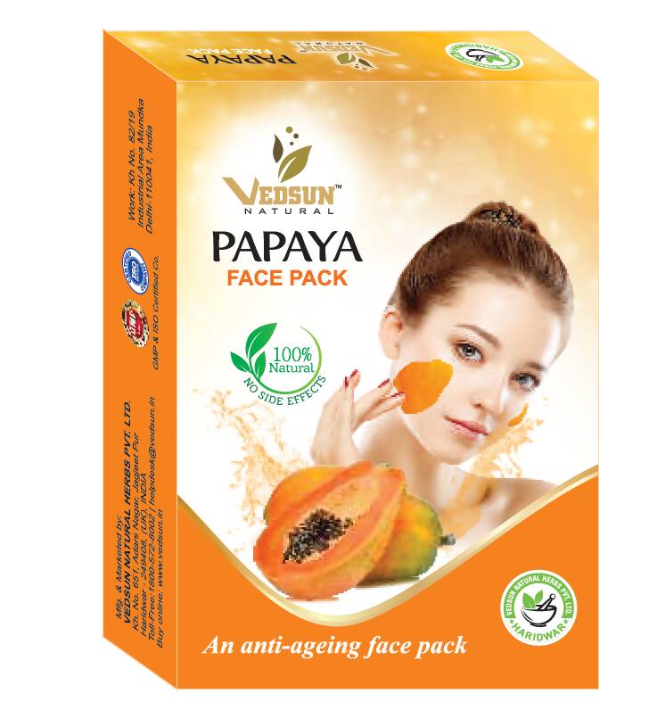 Vedsun Naturals Papaya Face Pack | Grocsy