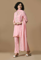 Joban Fashion Pink Cotton Kurta Set | Grocsy