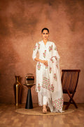Joban Fashion Off White Pink Hand Block Printed Cotton Suit Set | Grocsy