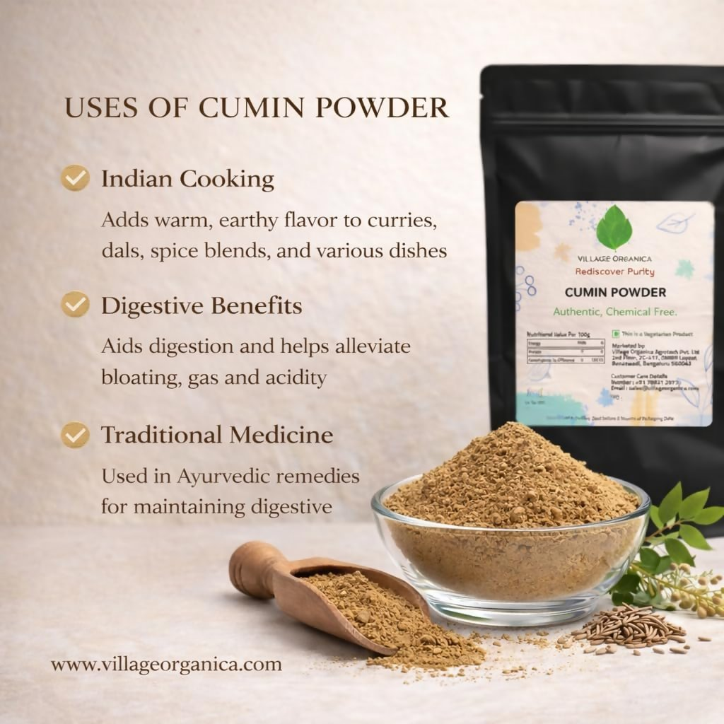 Village-Organica Cumin Powder | Grocsy