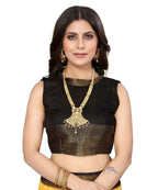 Vamika Cotton Yellow Jari Border Bollywood Style Saree (DINO YELLOW) | Grocsy