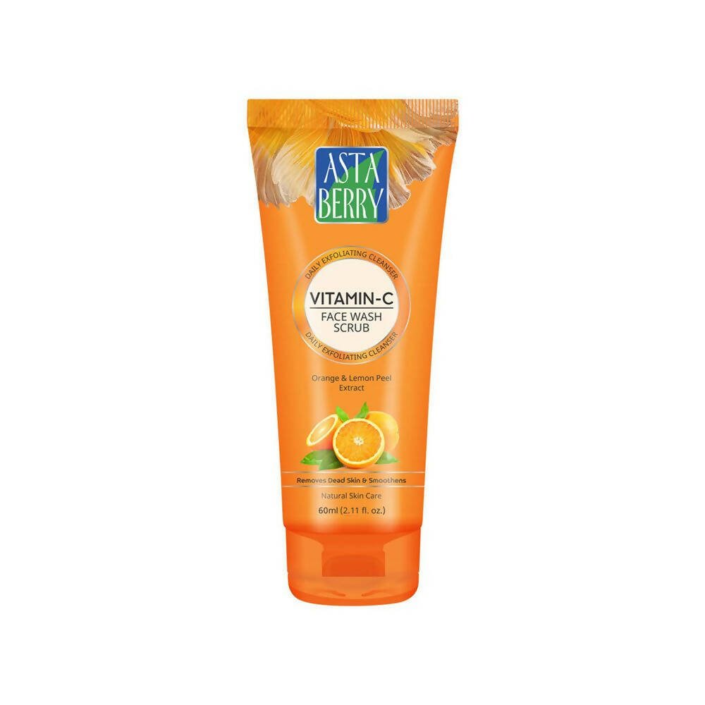 Astaberry Vitamin C Face Wash Scrub-Daily Exfoliating Cleanser | Grocsy