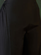 Sangria Zari Sequence Embroidered Straight Kurta & Trousers With Dupatta | Grocsy