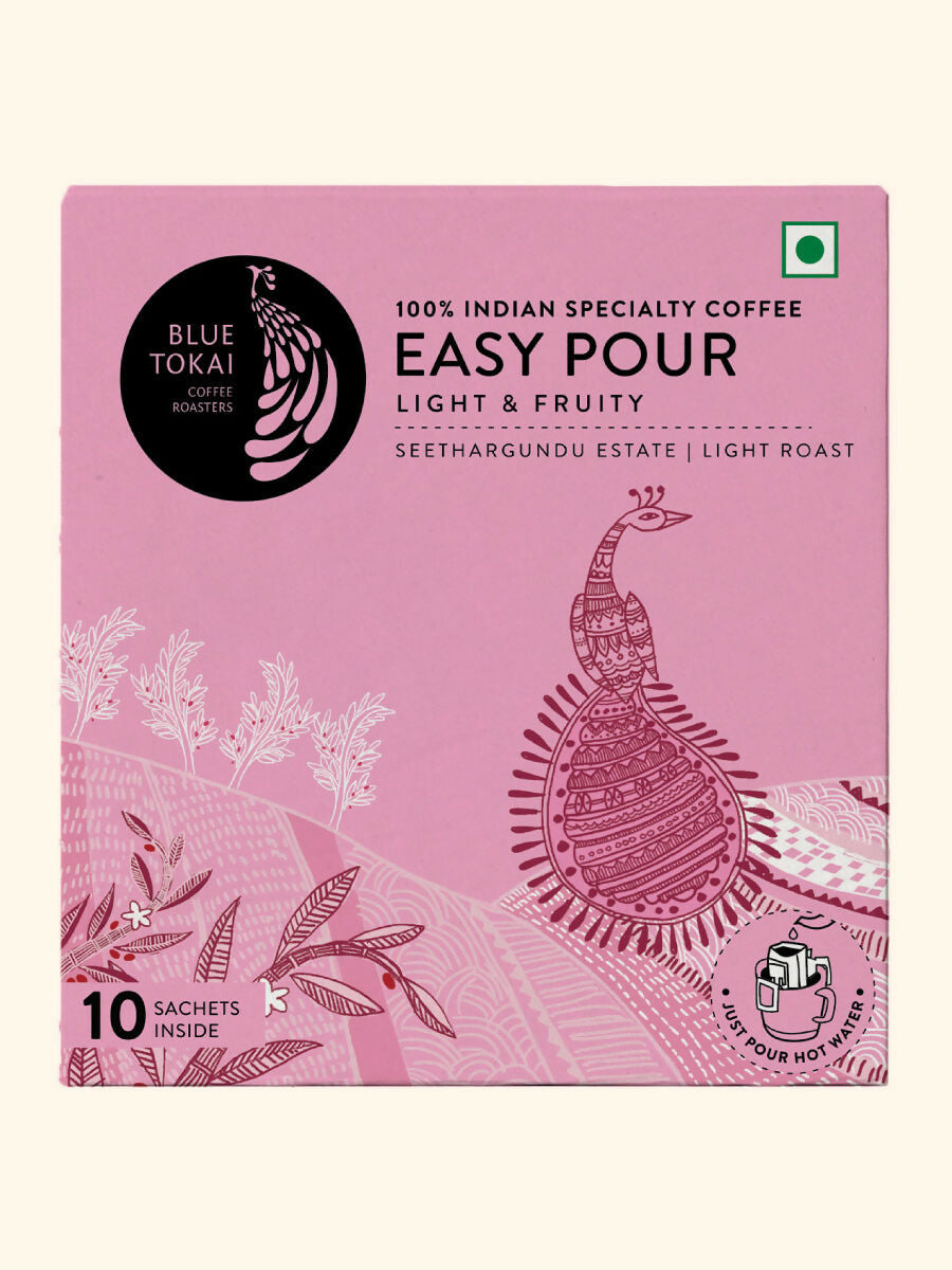 Blue Tokai Seethargundu Estate Light Roast Easy Pour Sachets | Grocsy