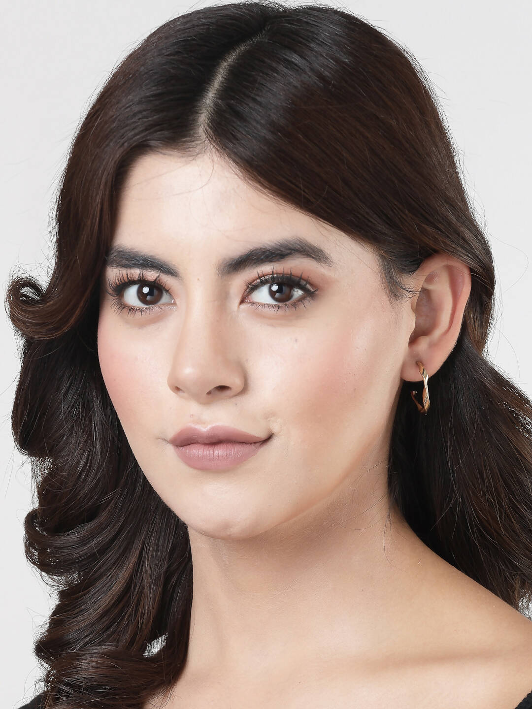 NVR Women's Set of 3 Gold-Polished Hoop Earrings | Grocsy