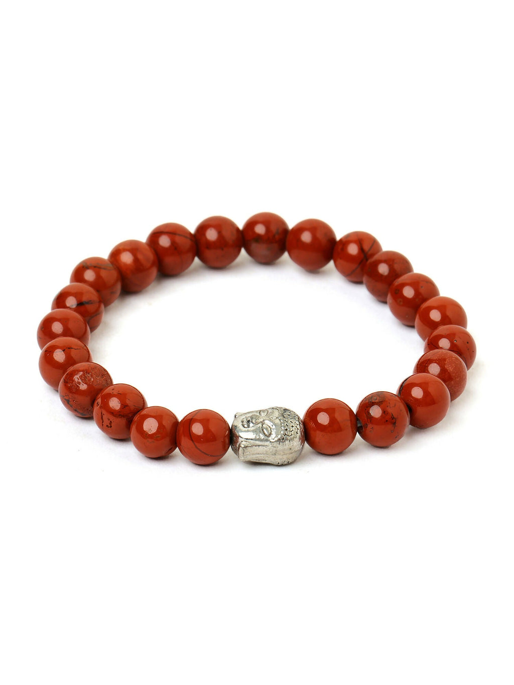 Red Jasper with Buddha Bracelet - Ruby Raang | Grocsy