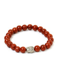 Red Jasper with Buddha Bracelet - Ruby Raang | Grocsy