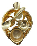 Puja N Pujari Gold Coloured Pan Pooja Thali Set | Grocsy