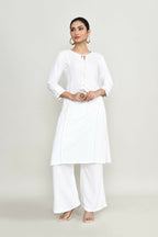 Joban Fashion White Rayon Kurta Set | Grocsy