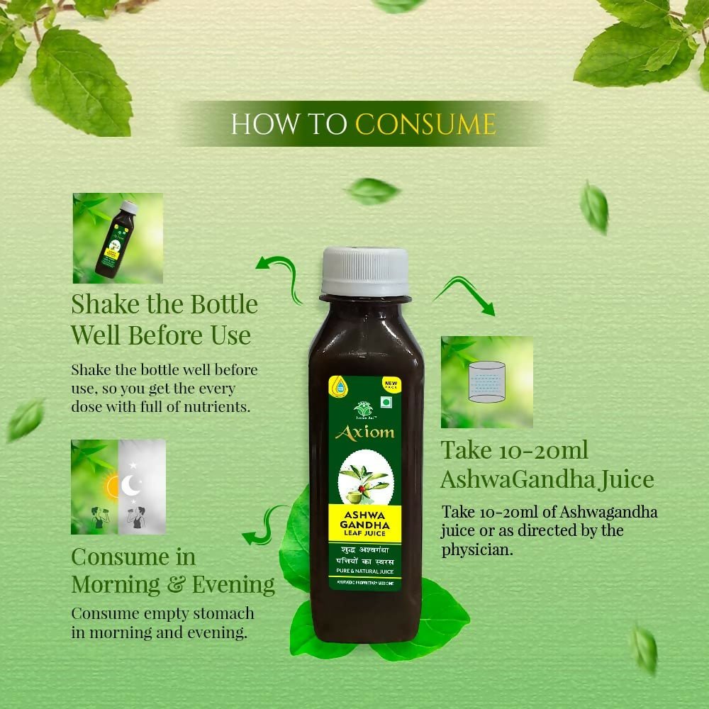 Axiom Ashwagandha Leaf Juice | Grocsy